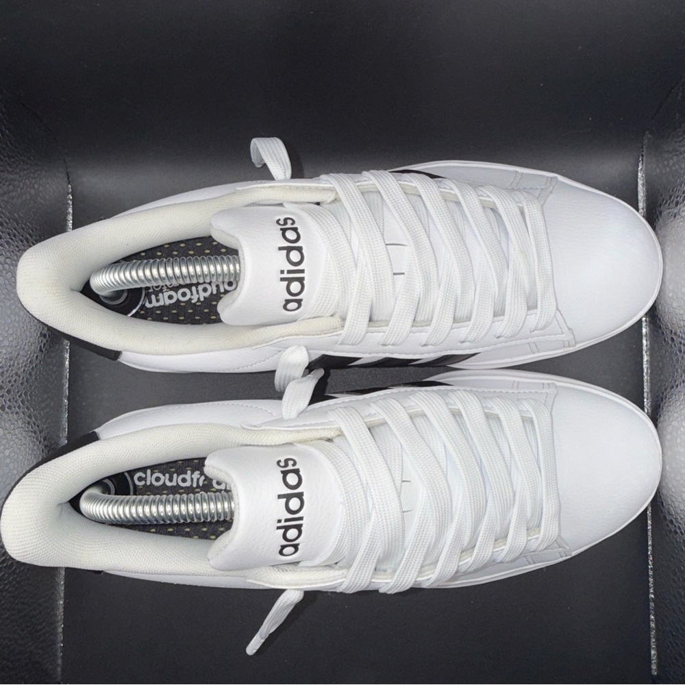 Size 8.5 - adidas Grand Court 2.0 White Black Women GW9214, No Box, Clean, 10/10 - Picture 6 of 10
